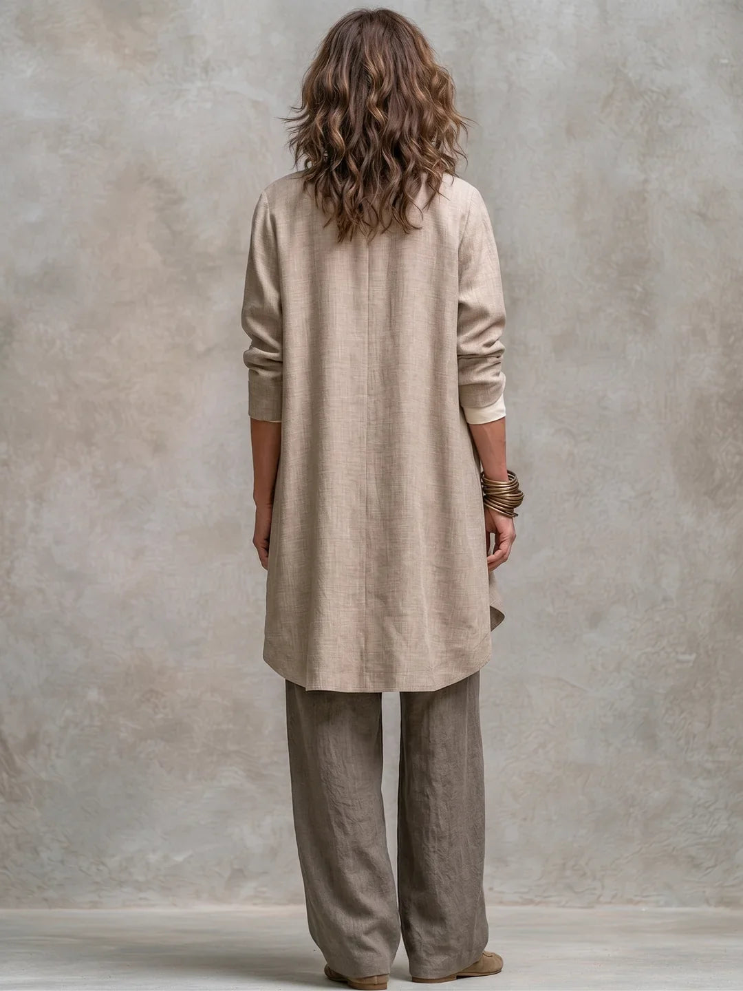 Costanza | Completo Tre Pezzi con Pantalone Palazzo