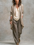 Costanza | Completo Tre Pezzi con Pantalone Palazzo