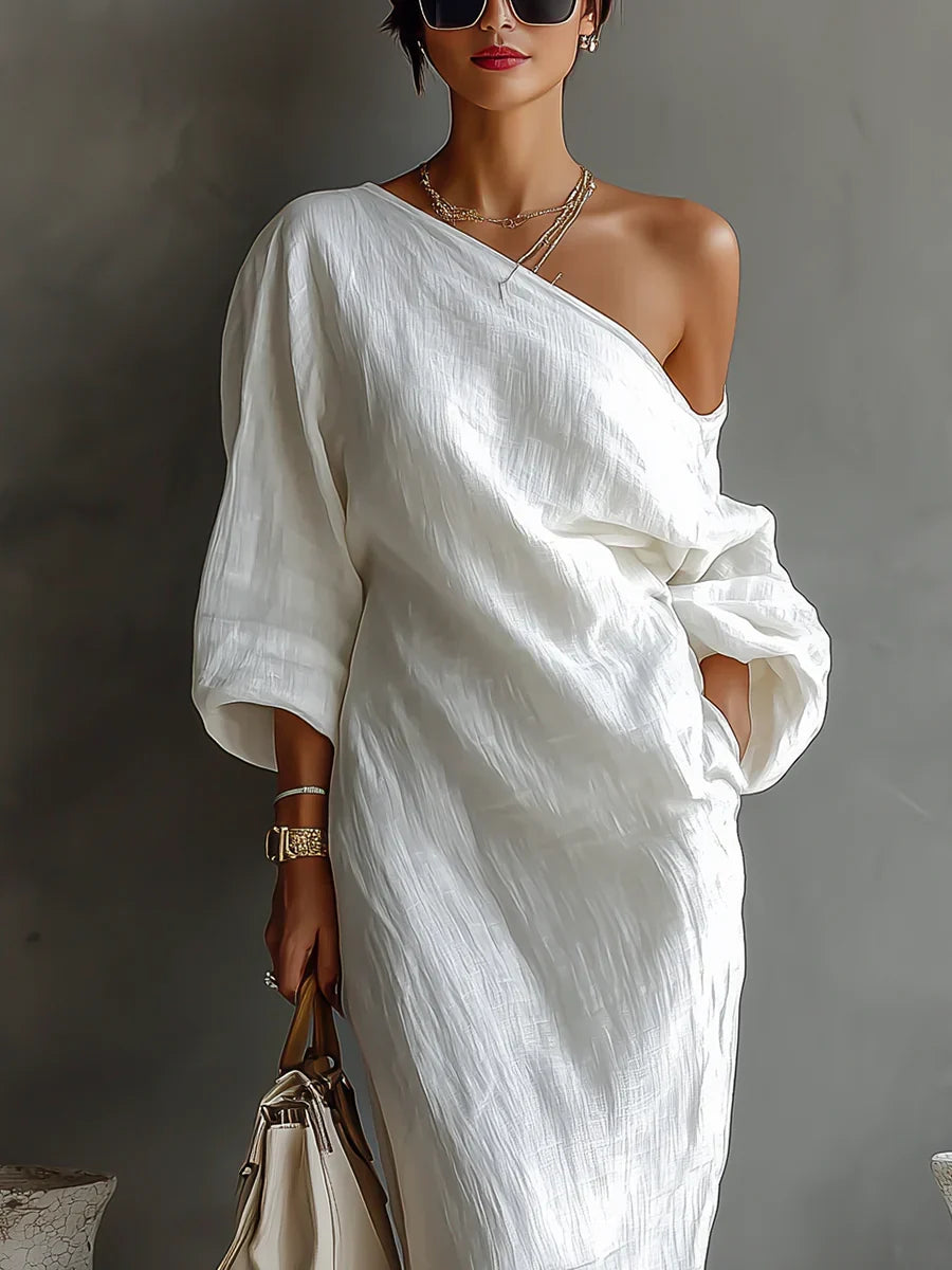 Alondra | Abito Elegante Asimmetrico