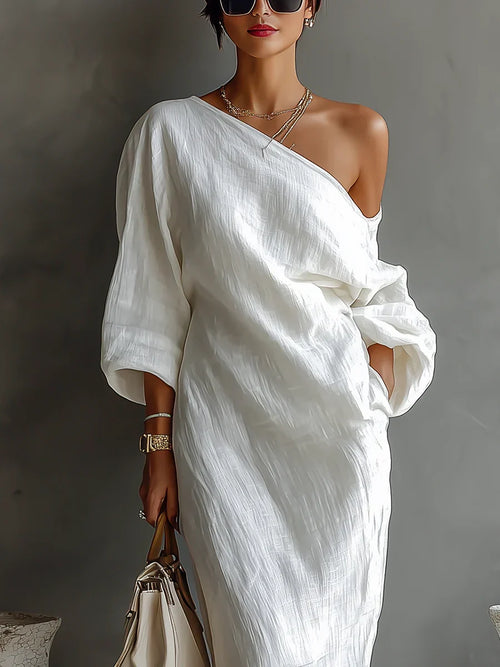 Alondra | Abito Elegante Asimmetrico