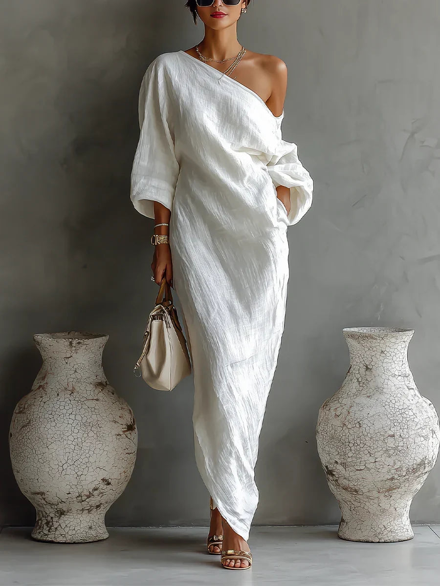 Alondra | Abito Elegante Asimmetrico