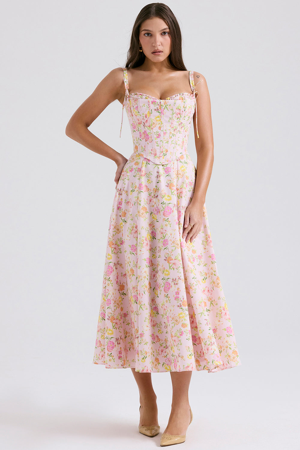 Mirabelle | Abito Midi Floreale
