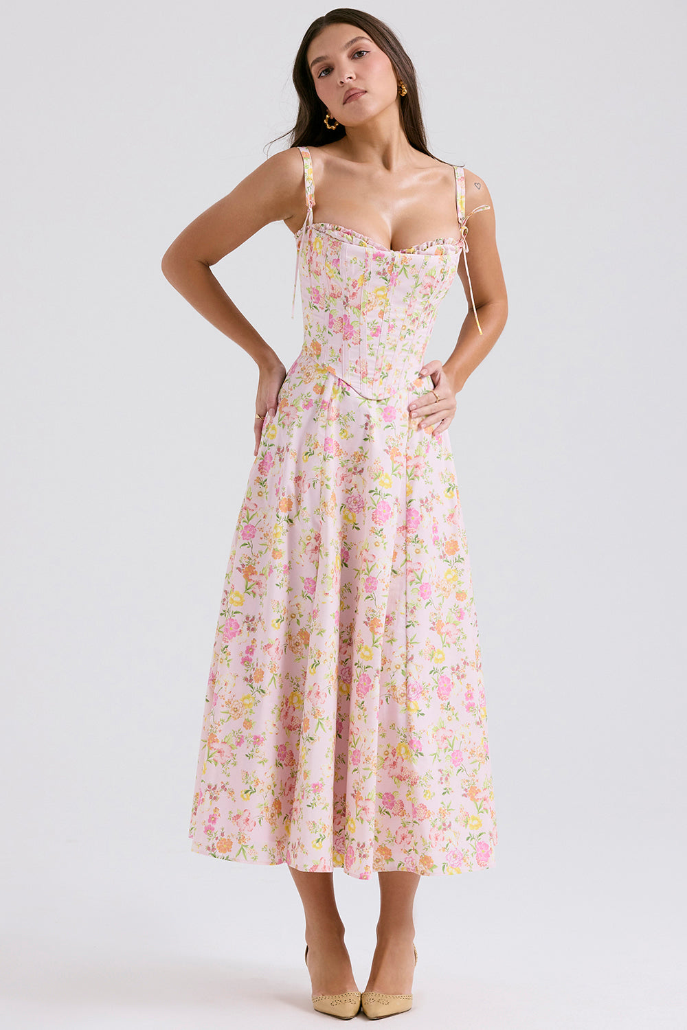 Mirabelle | Abito Midi Floreale