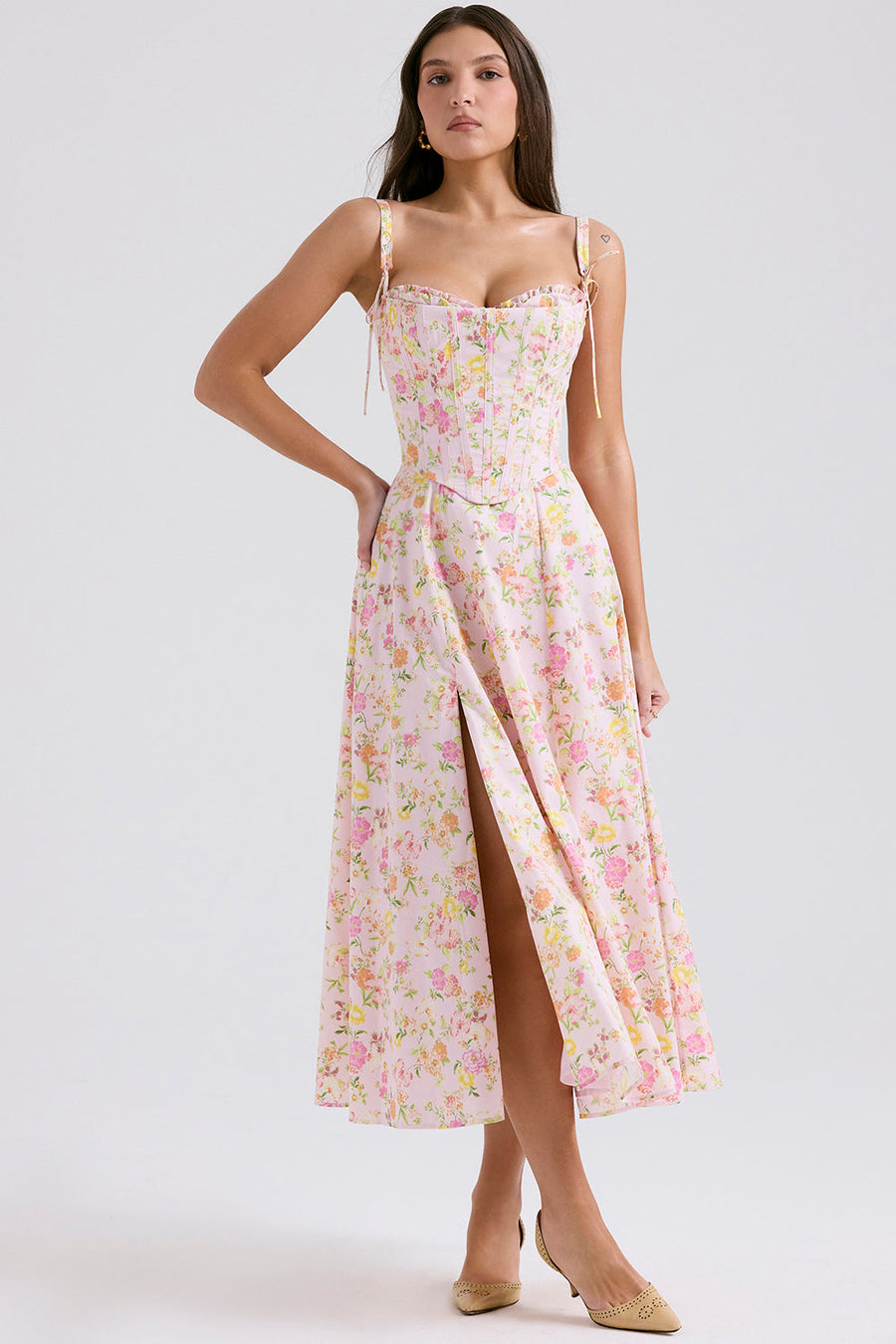 Mirabelle | Abito Midi Floreale