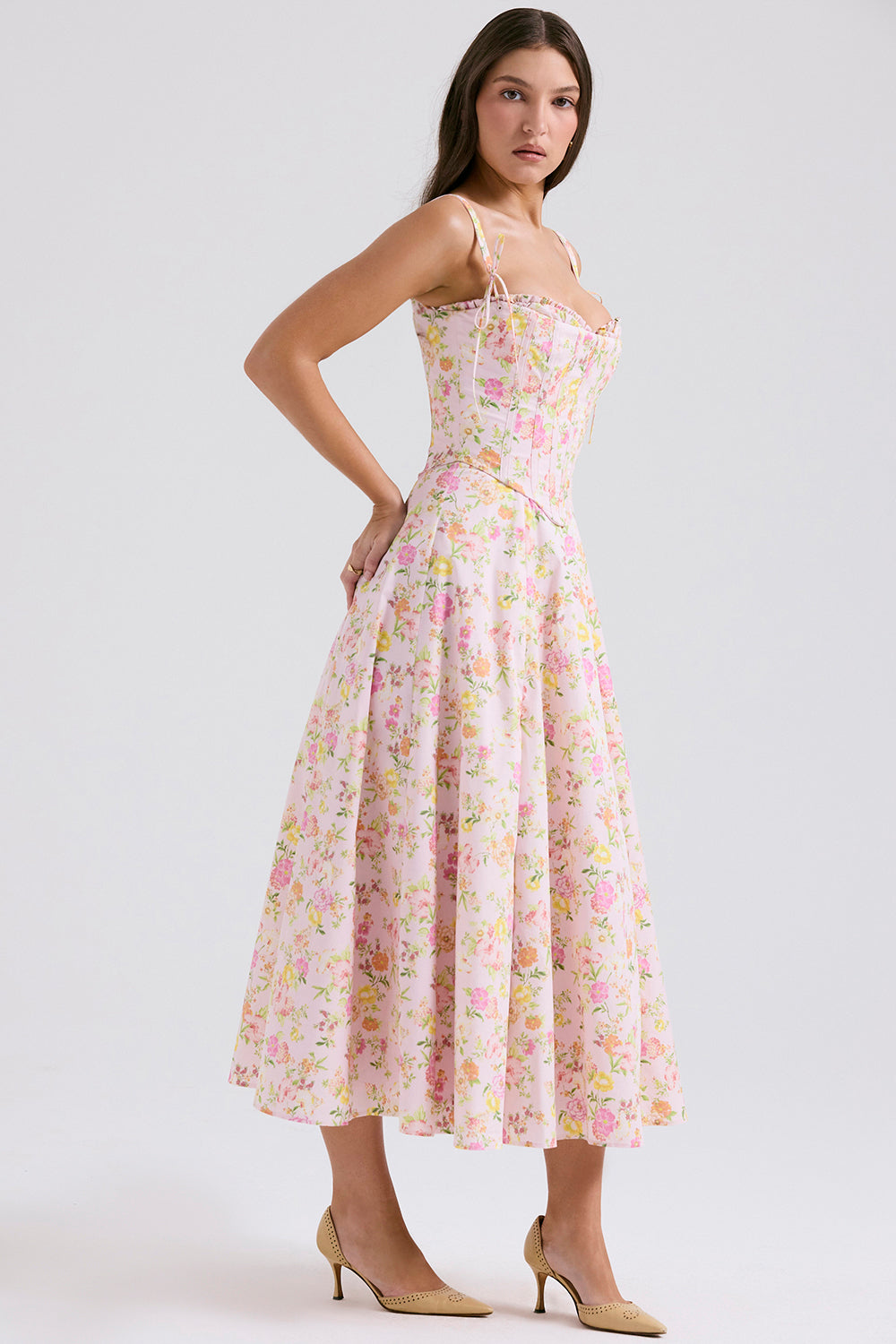 Mirabelle | Abito Midi Floreale