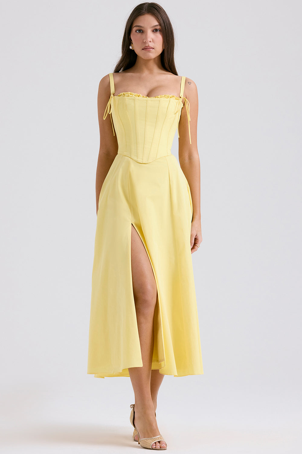 Mirabelle | Abito Midi Giallo
