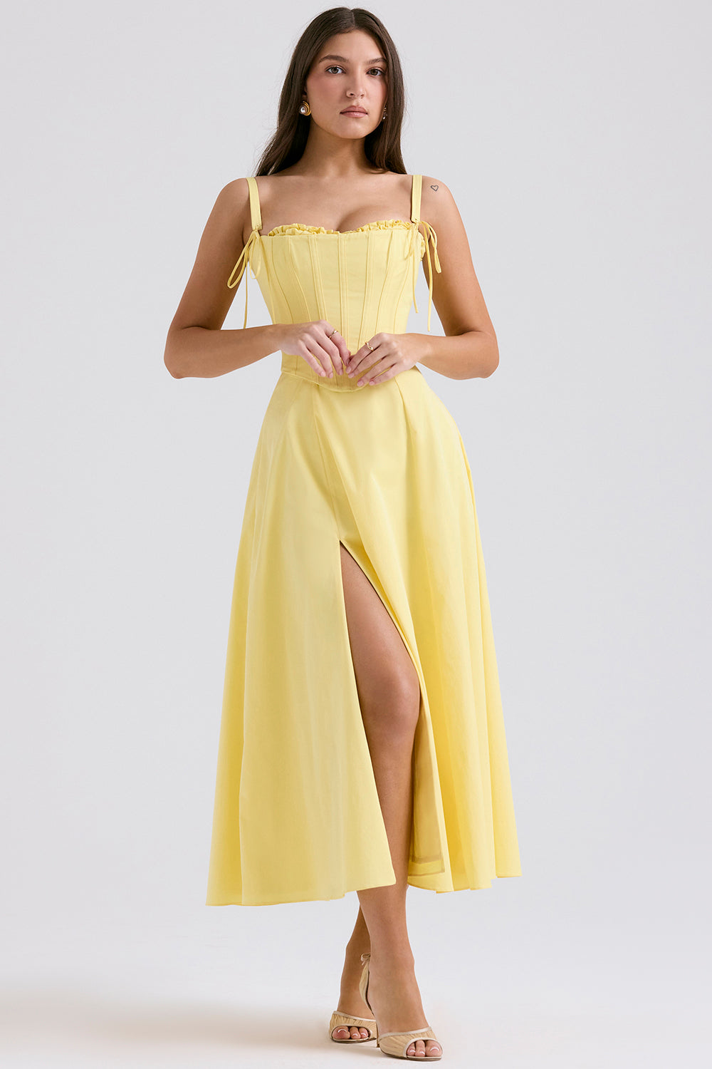 Mirabelle | Abito Midi Giallo