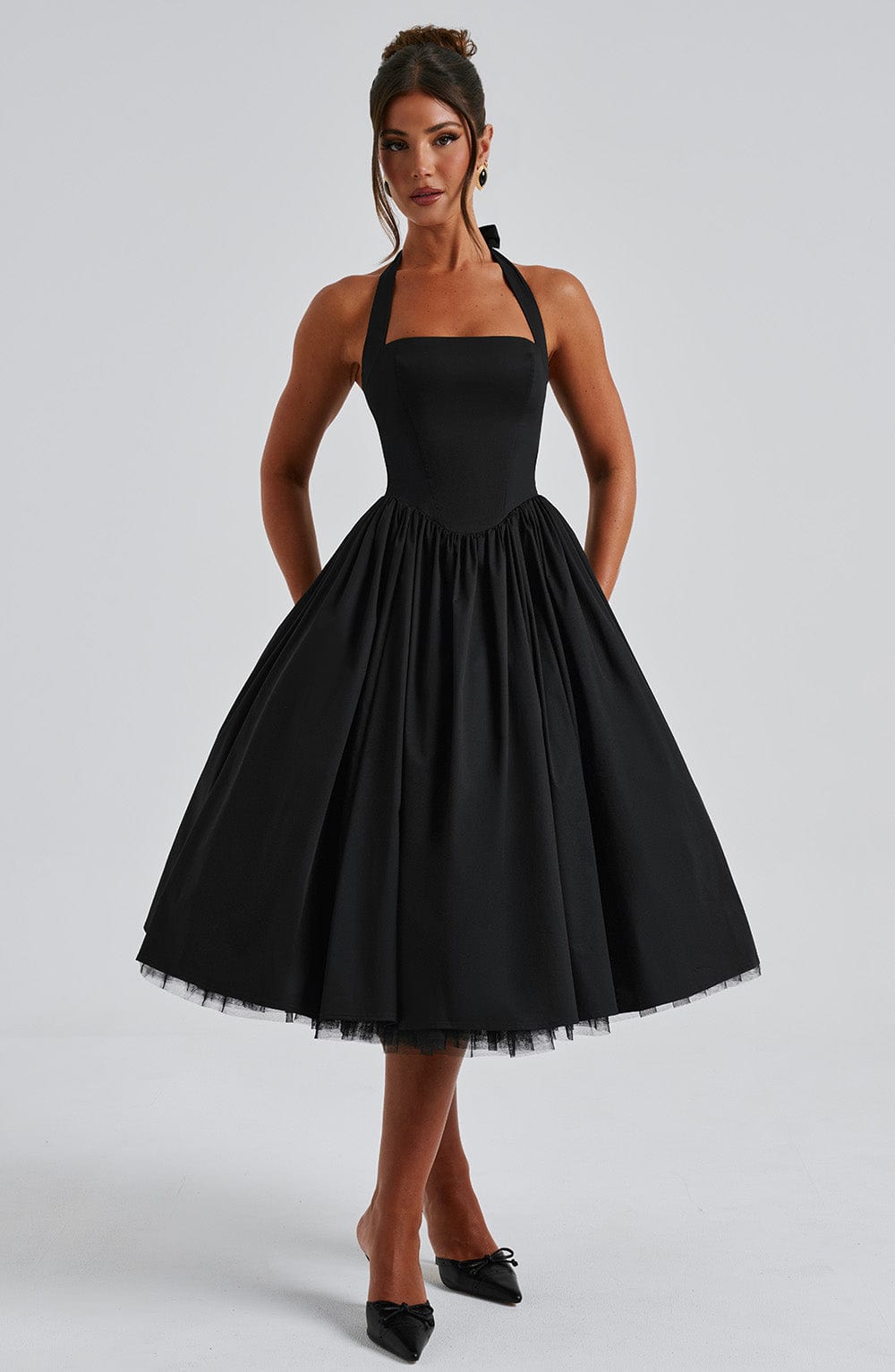 Cressida | Abito Midi Nero
