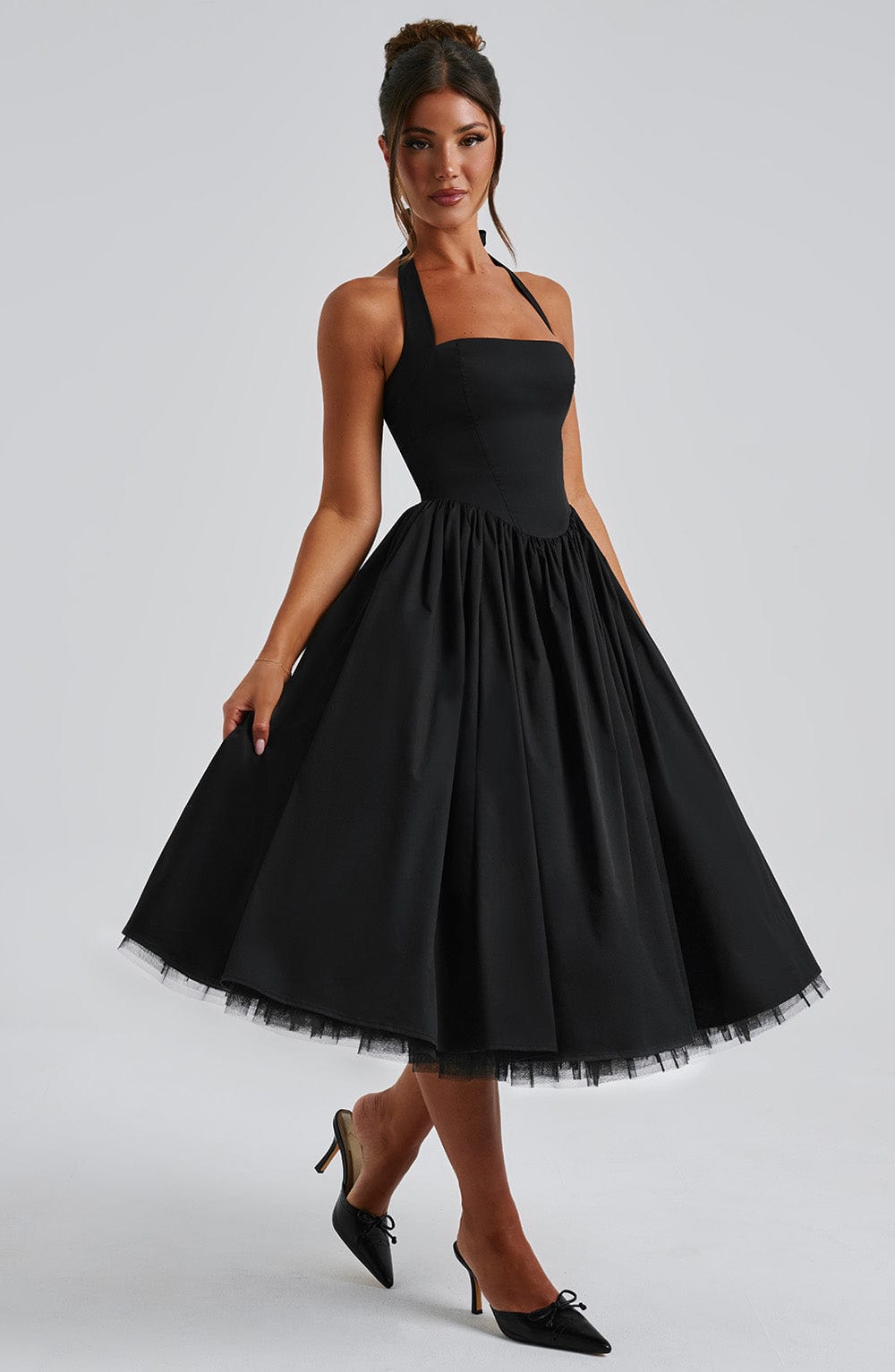 Cressida | Abito Midi Nero