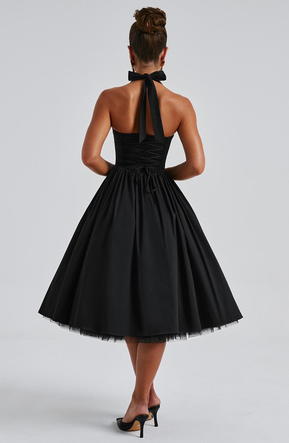 Cressida | Abito Midi Nero