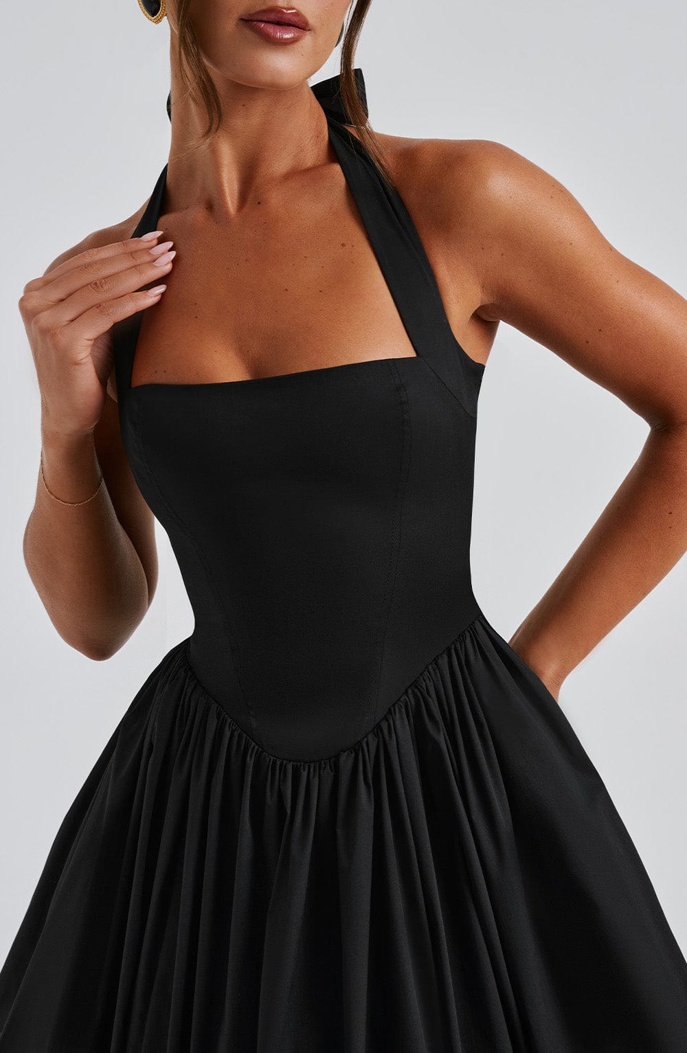 Cressida | Abito Midi Nero