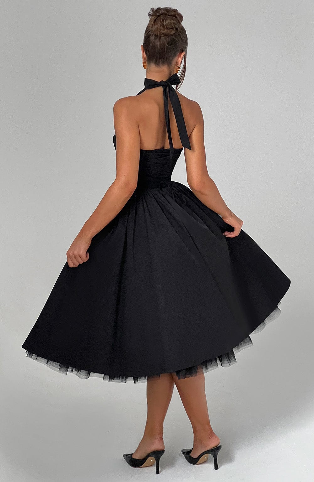 Cressida | Abito Midi Nero