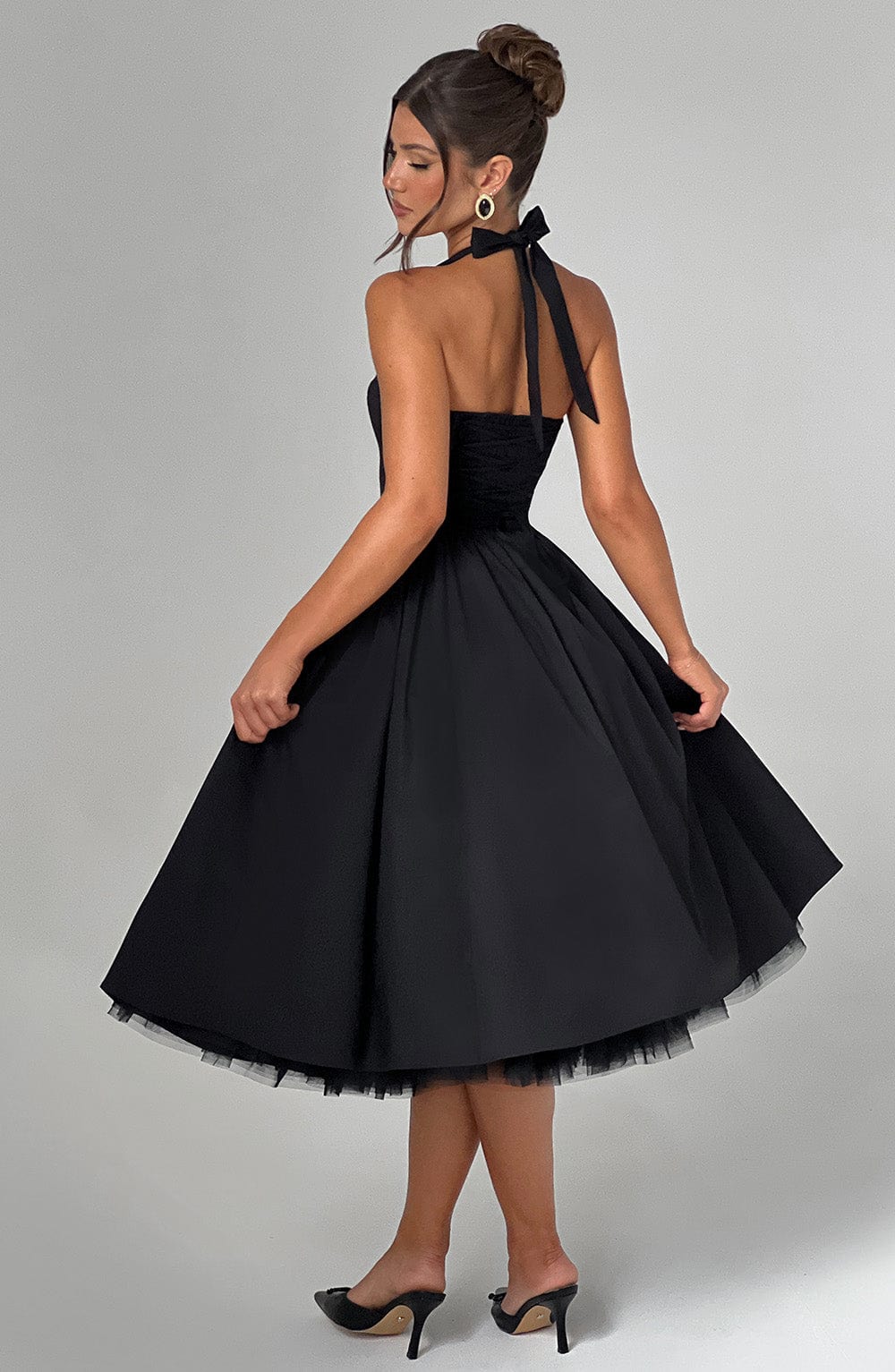 Cressida | Abito Midi Nero