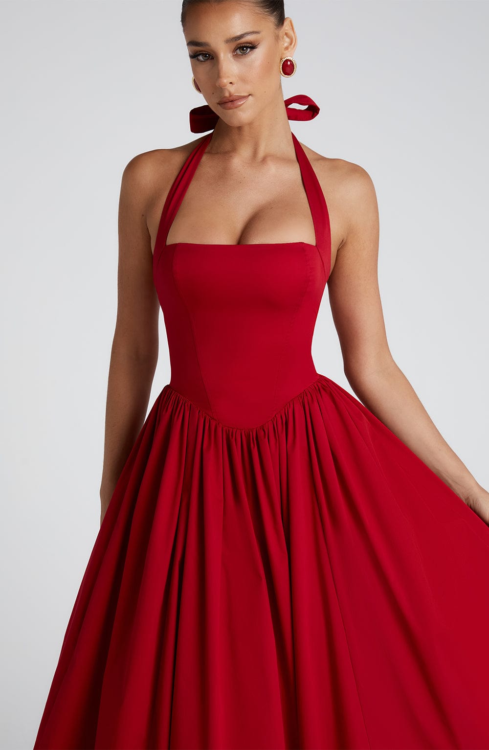Cressida | Abito Midi Rosso