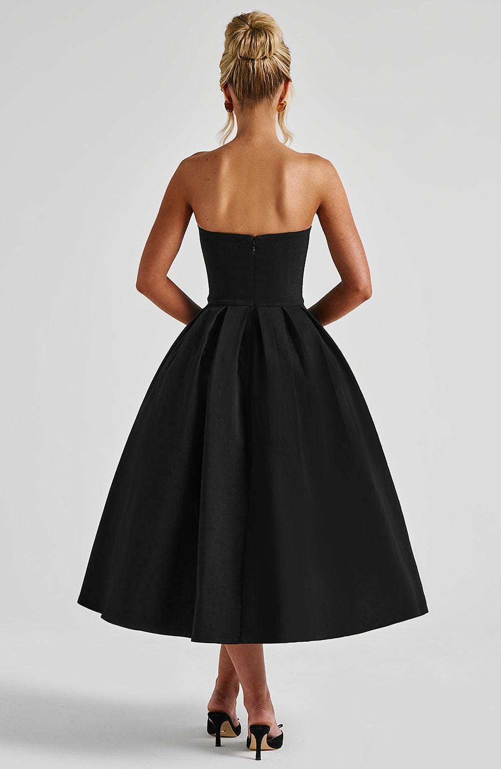 Edith | Abito Midi Nero