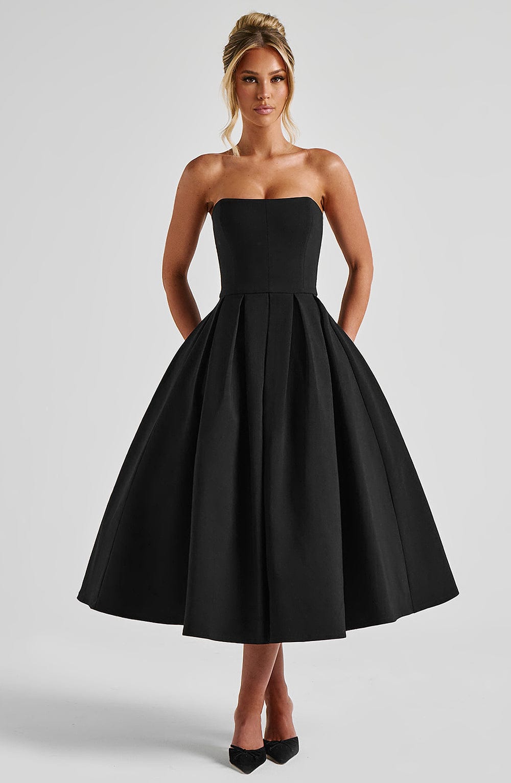 Edith | Abito Midi Nero