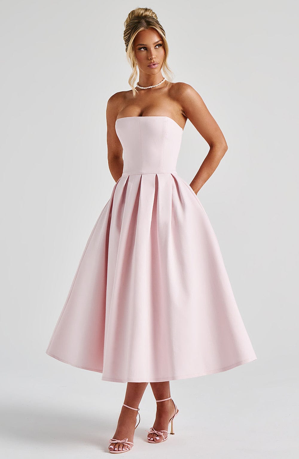 Edith | Abito Midi Rosa