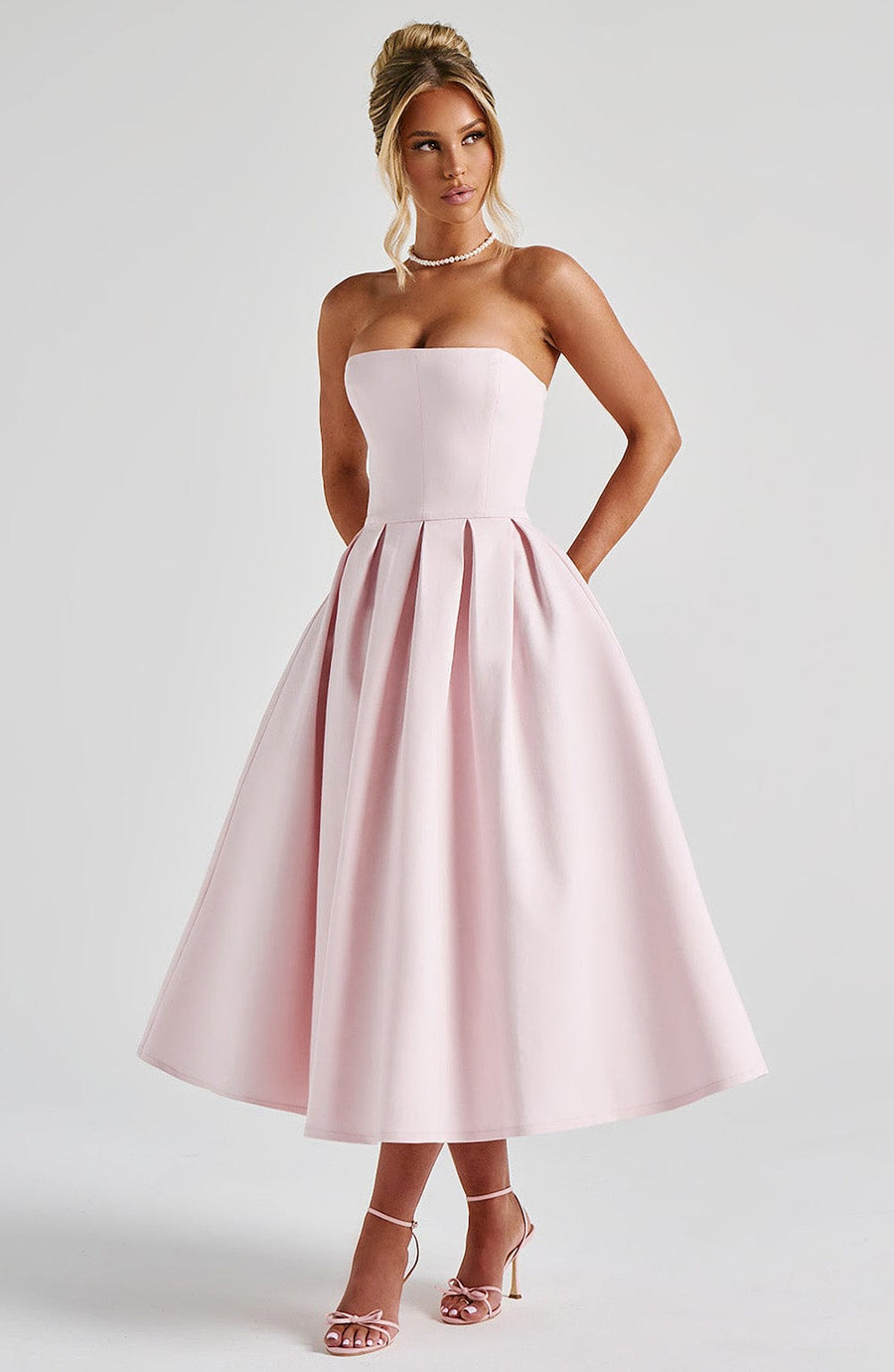 Edith | Abito Midi Rosa