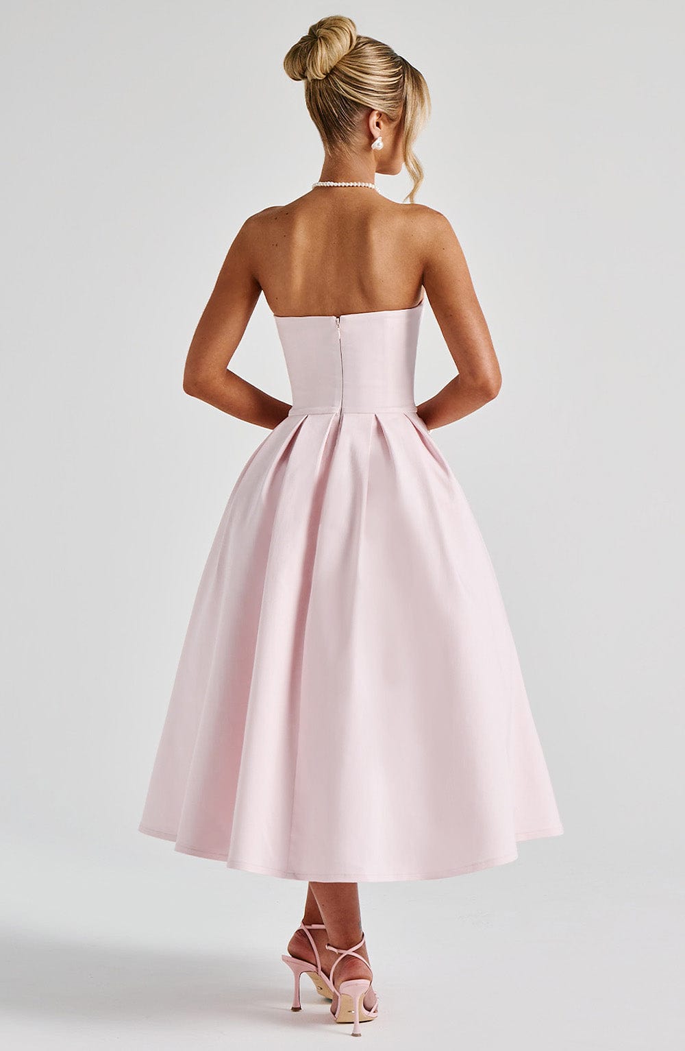 Edith | Abito Midi Rosa