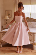 Edith | Abito Midi Rosa