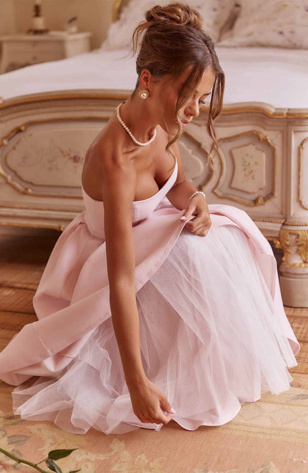 Edith | Abito Midi Rosa