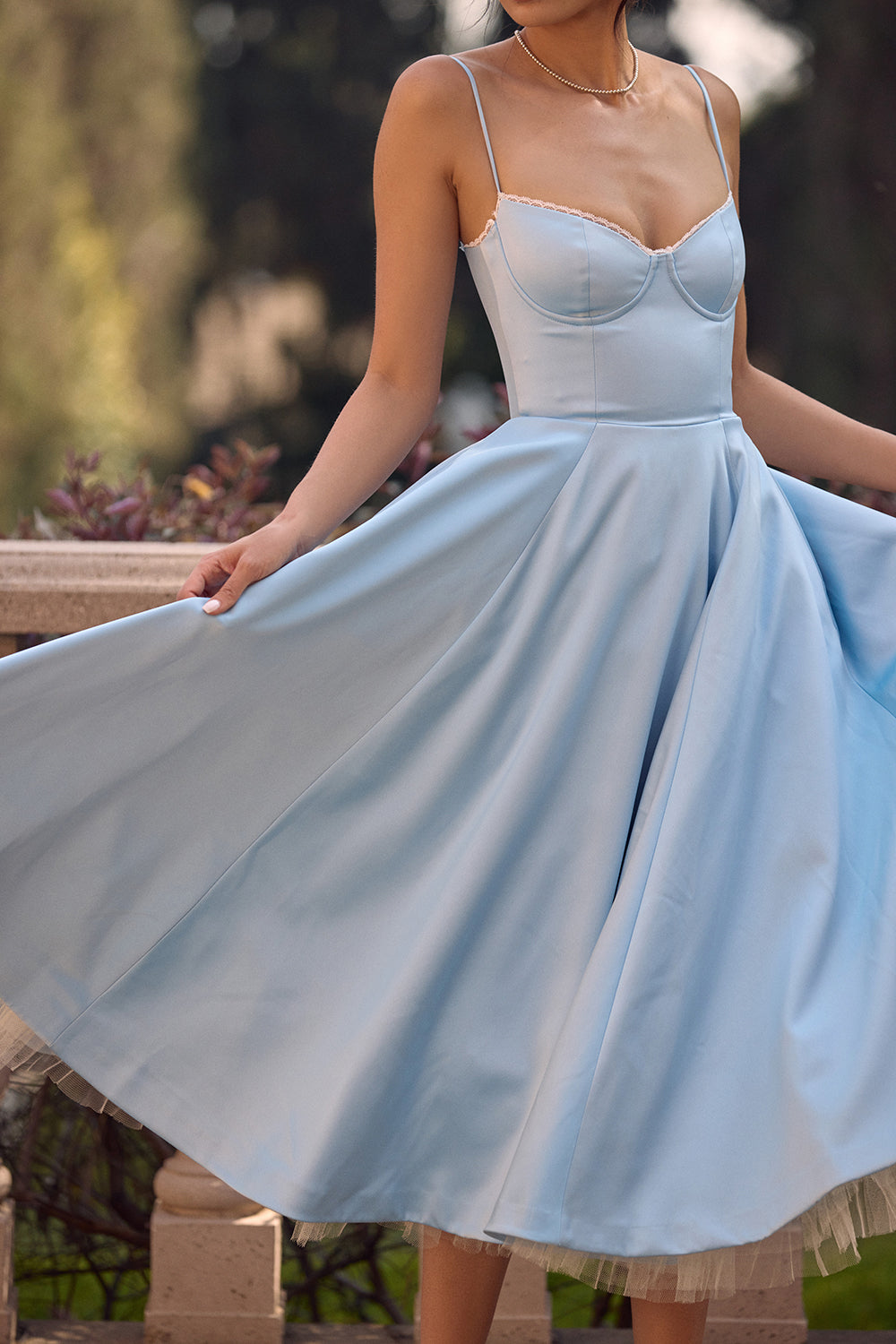 Alba | Abito Midi Azzurro