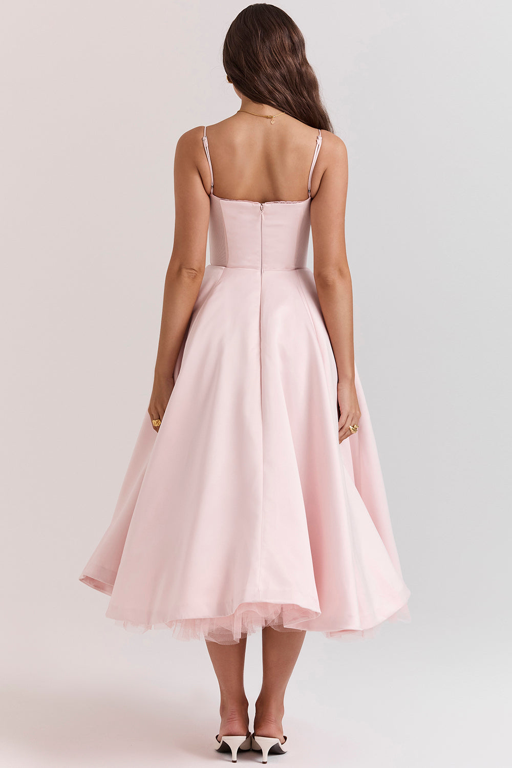 Aurora | Abito Midi Rosa