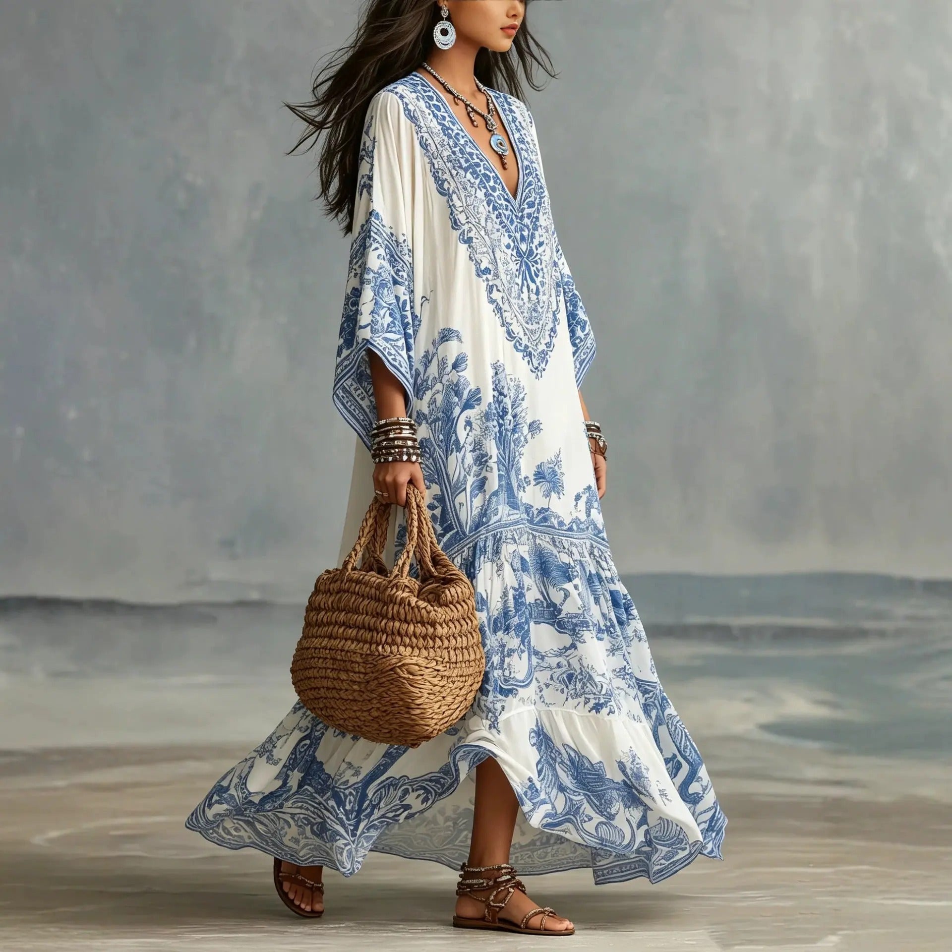 Alba | Abito Lungo Boho Etnico