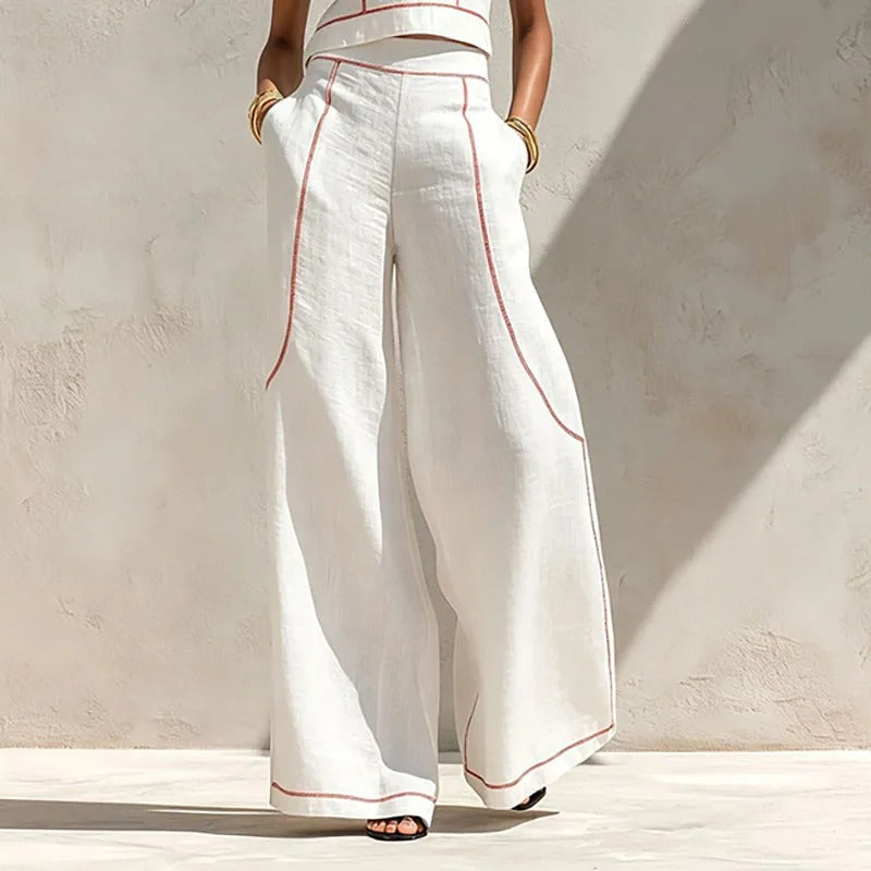 Inès | Completo Due Pezzi con Pantalone Palazzo