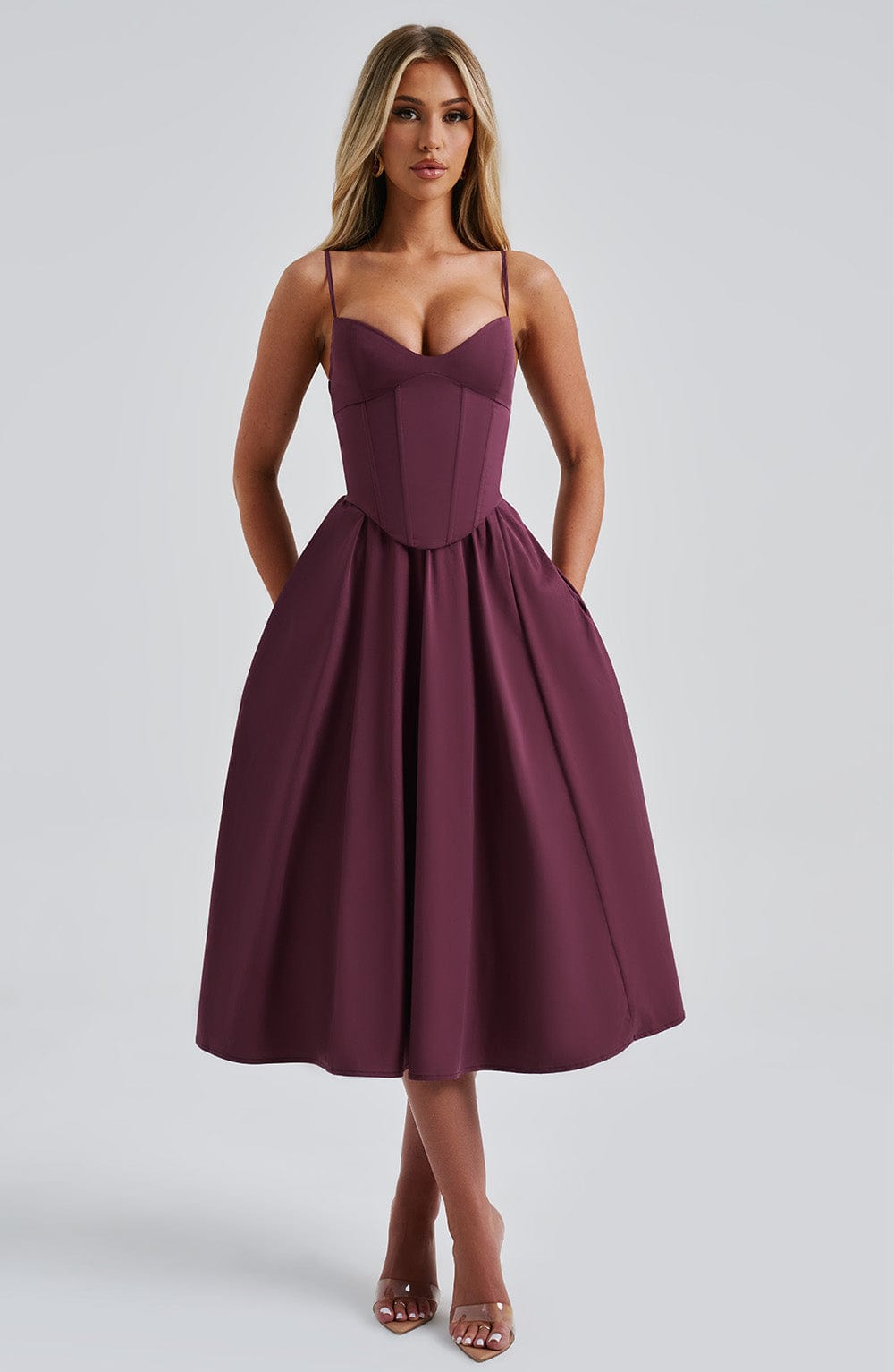 Mariella | Abito Midi Ciliegia