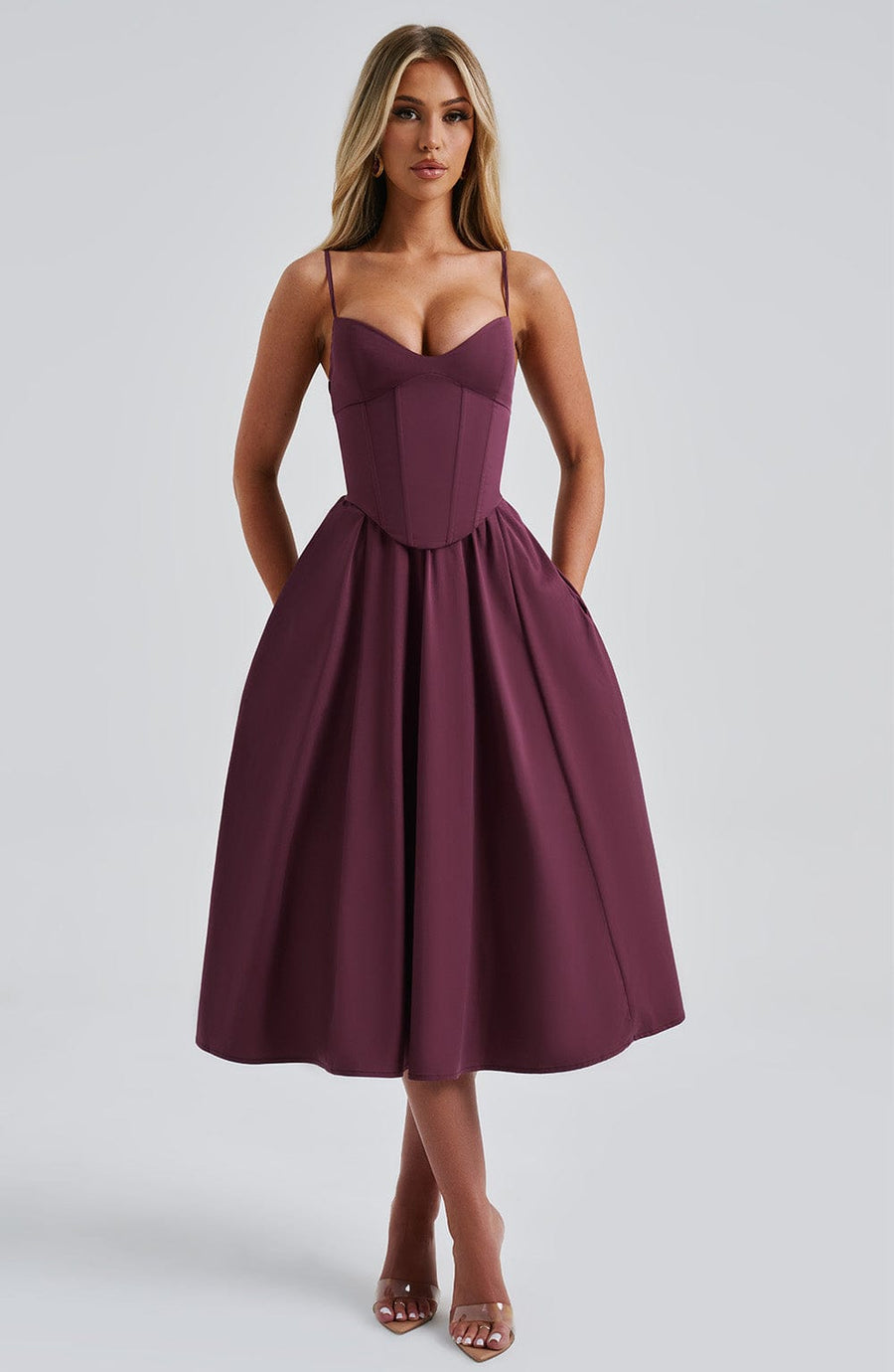 Mariella | Abito Midi Ciliegia