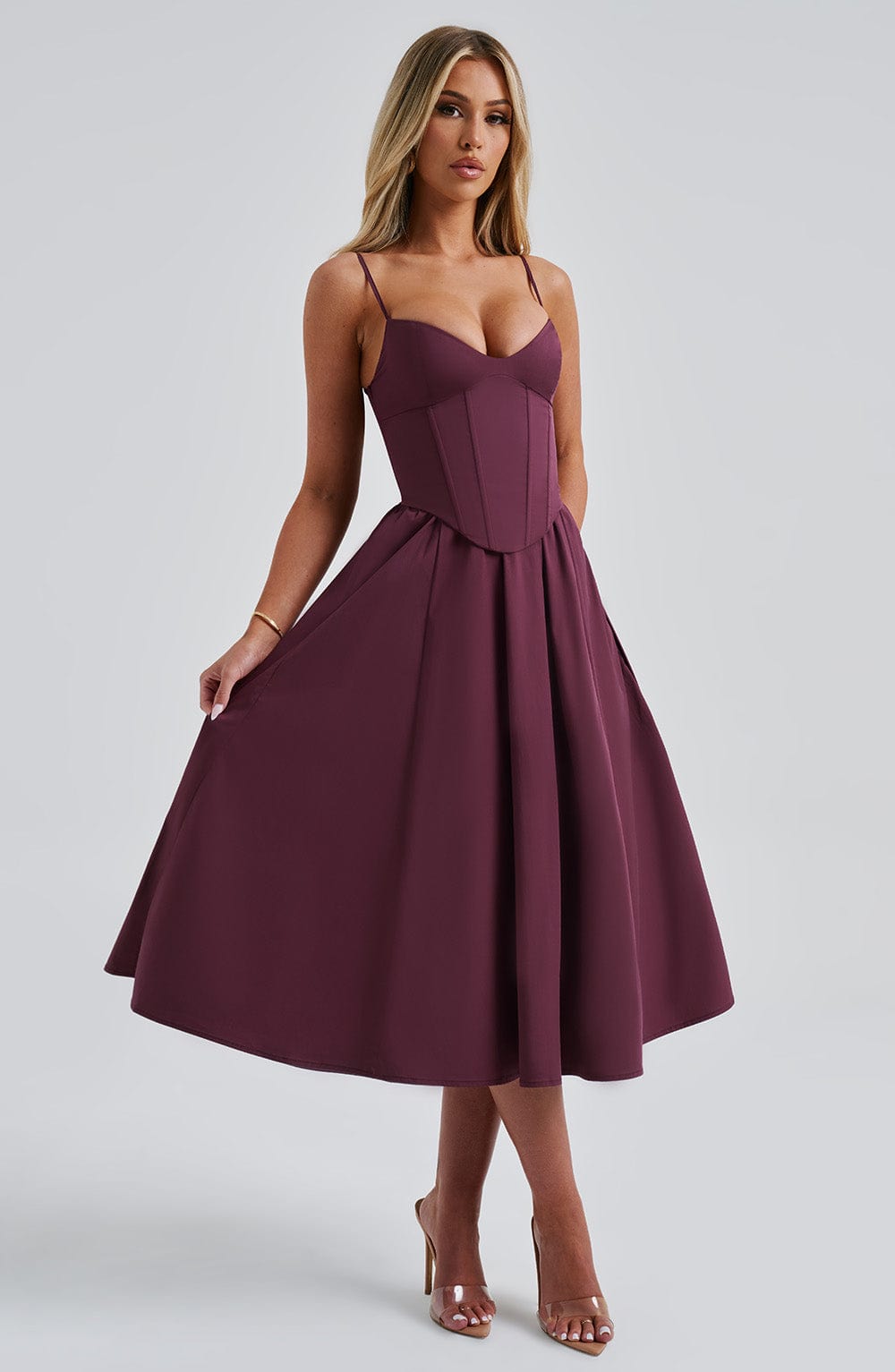 Mariella | Abito Midi Ciliegia