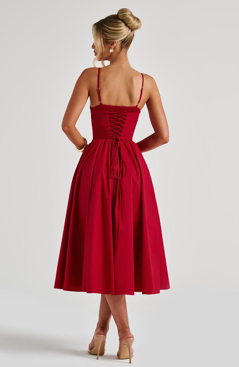 Mariella | Abito Midi Rosso
