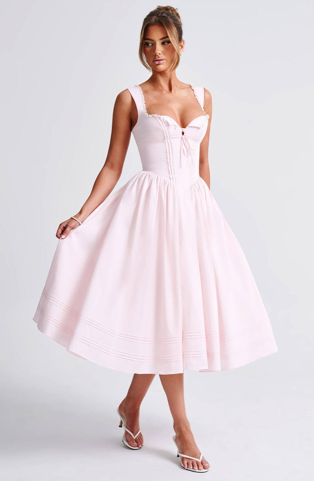 Marlena | Abito Midi Rosa