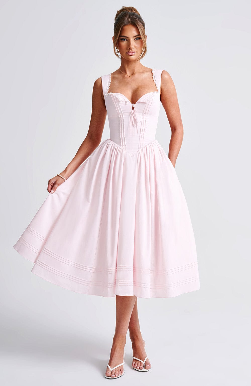 Marlena | Abito Midi Rosa