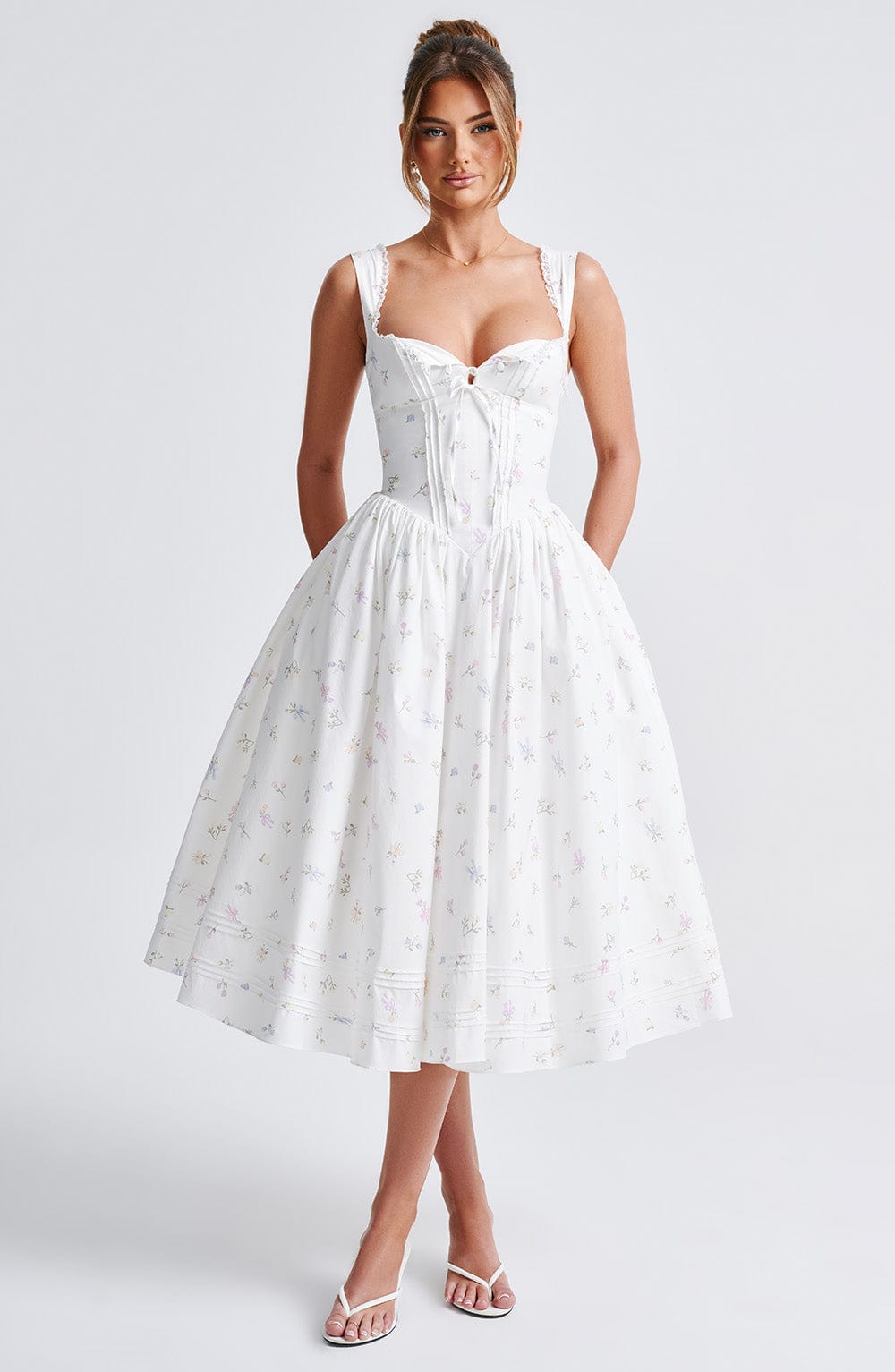 Marlena | Abito Midi Floreale