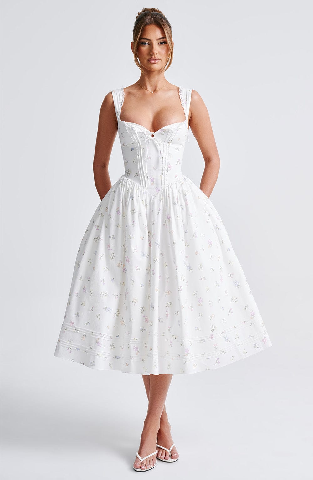 Marlena | Abito Midi Floreale