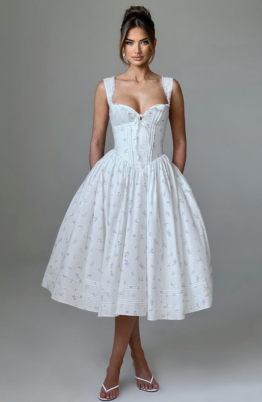 Marlena | Abito Midi Floreale