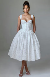 Marlena | Abito Midi Floreale