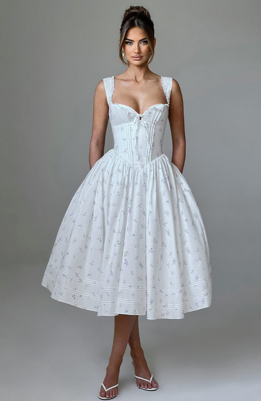 Marlena | Abito Midi Floreale