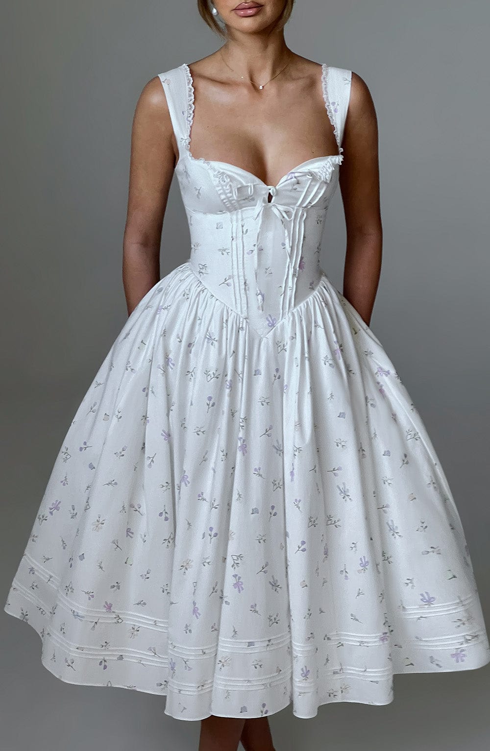 Marlena | Abito Midi Floreale