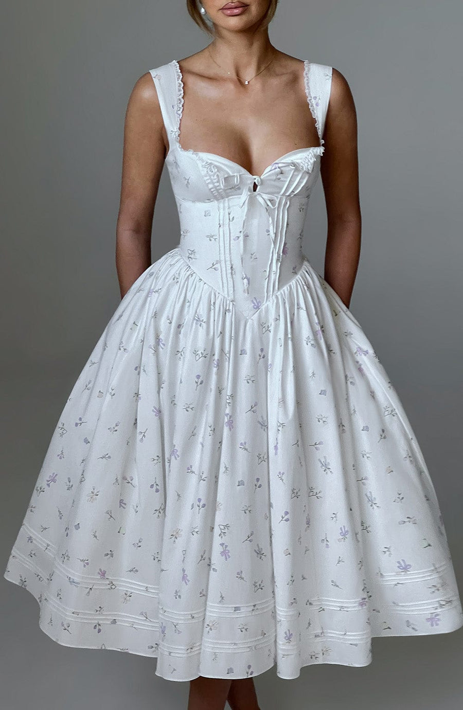 Marlena | Abito Midi Floreale