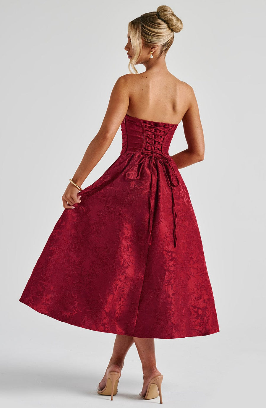 Saoirse | Abito Midi Rosso