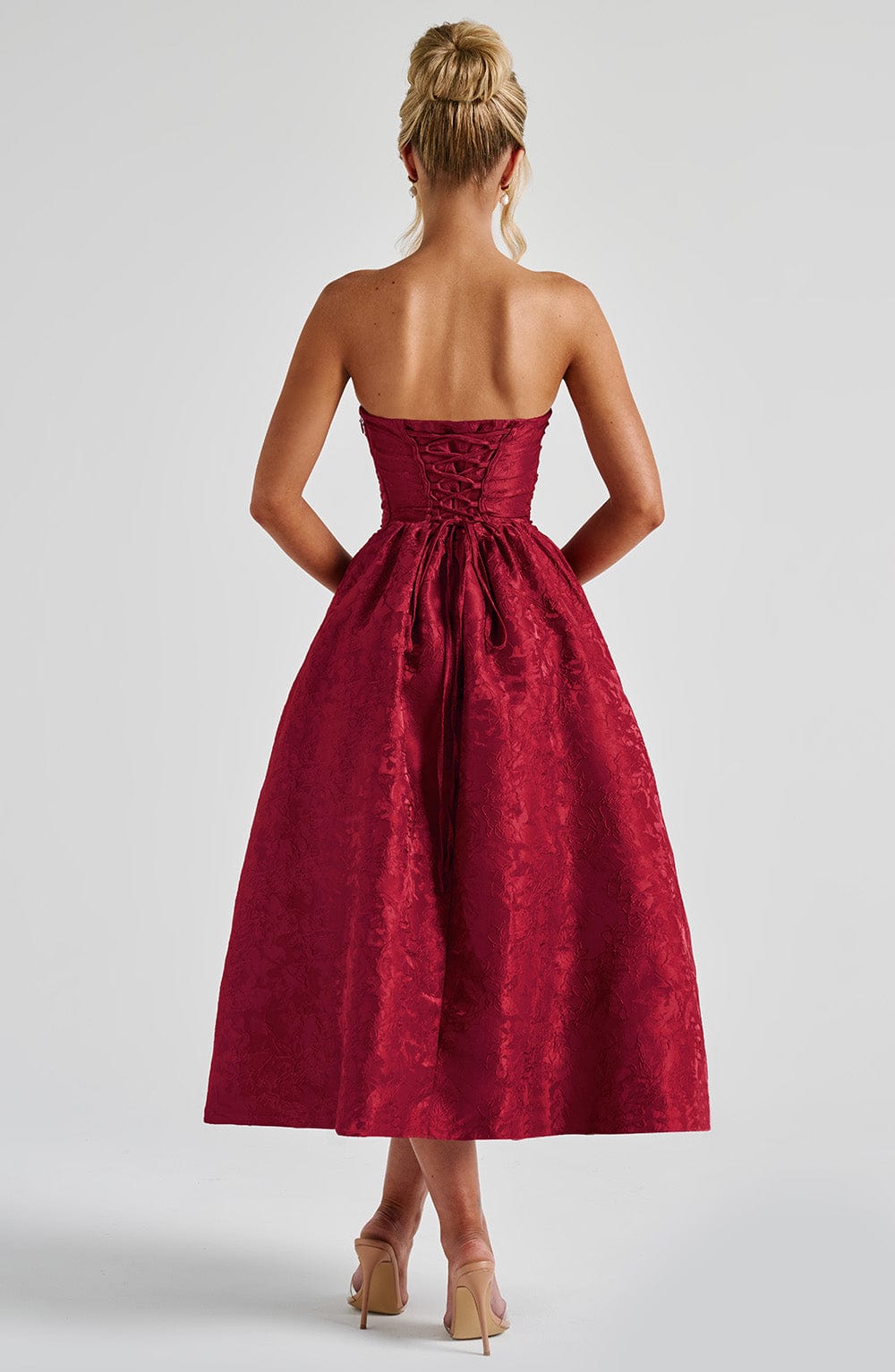 Saoirse | Abito Midi Rosso