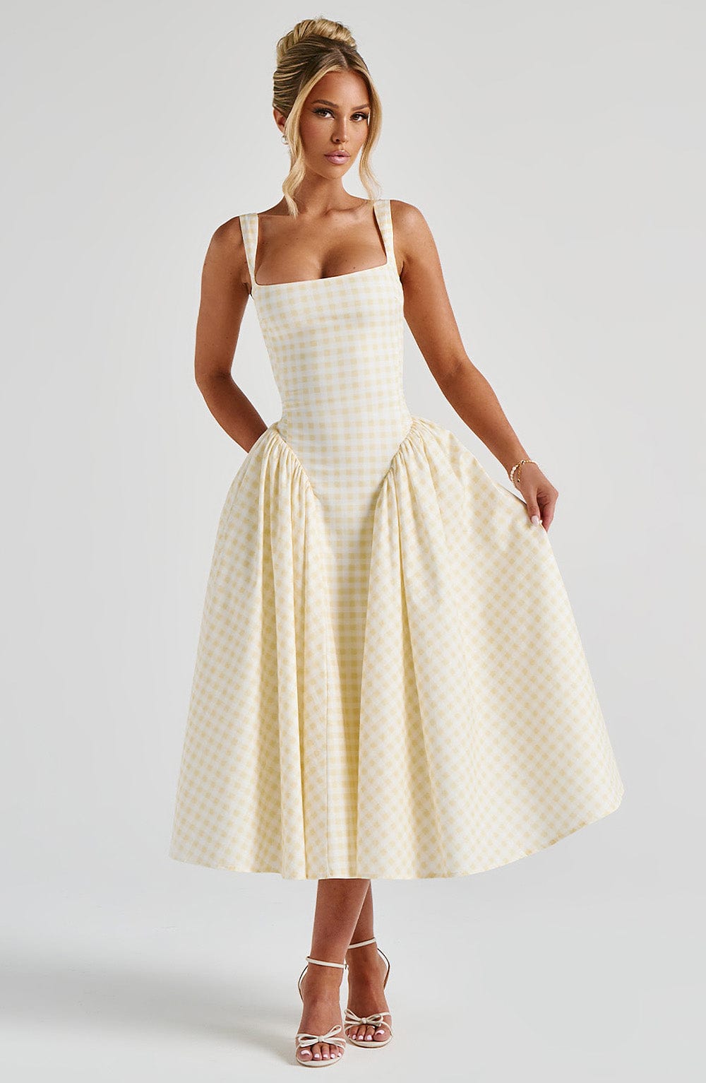 Sherrie | Abito Midi Giallo